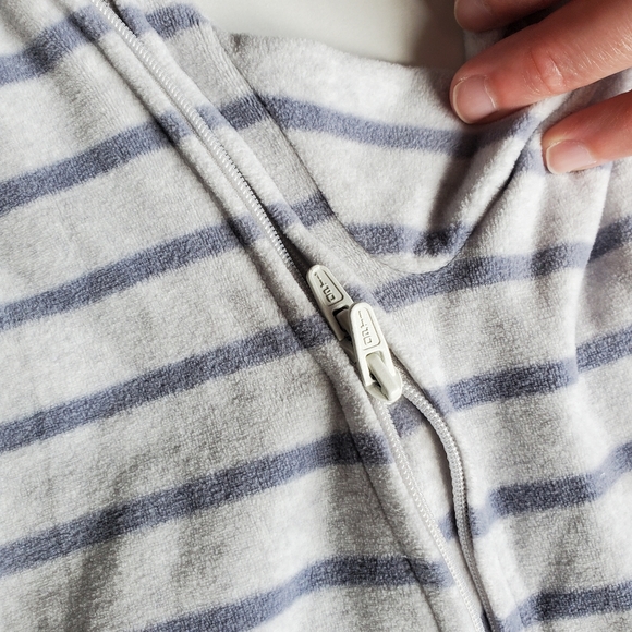 Child of Mine Striped Grey Sleeper for Baby Boy - Picture 7 of 9